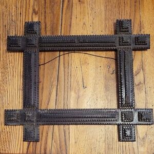 Tramp Art Wooden Frame